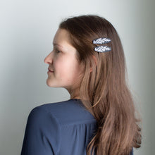 Load image into Gallery viewer, Black Pine Hair Clips