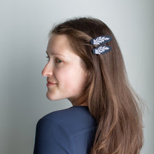 Load image into Gallery viewer, Black Pine Hair Clips
