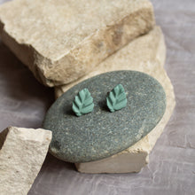 Load image into Gallery viewer, Tiny Leaf Studs