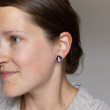 Load image into Gallery viewer, Tiny Black Pine Tree Studs