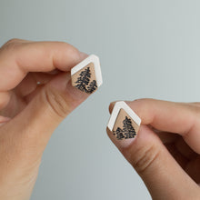 Load image into Gallery viewer, Earth Pine Tree Studs