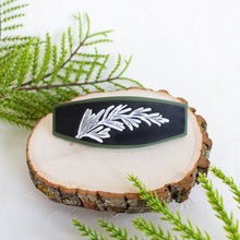 Load image into Gallery viewer, Black Pine Tree Barrette