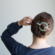 Load image into Gallery viewer, Stone Variscite Hair Pin
